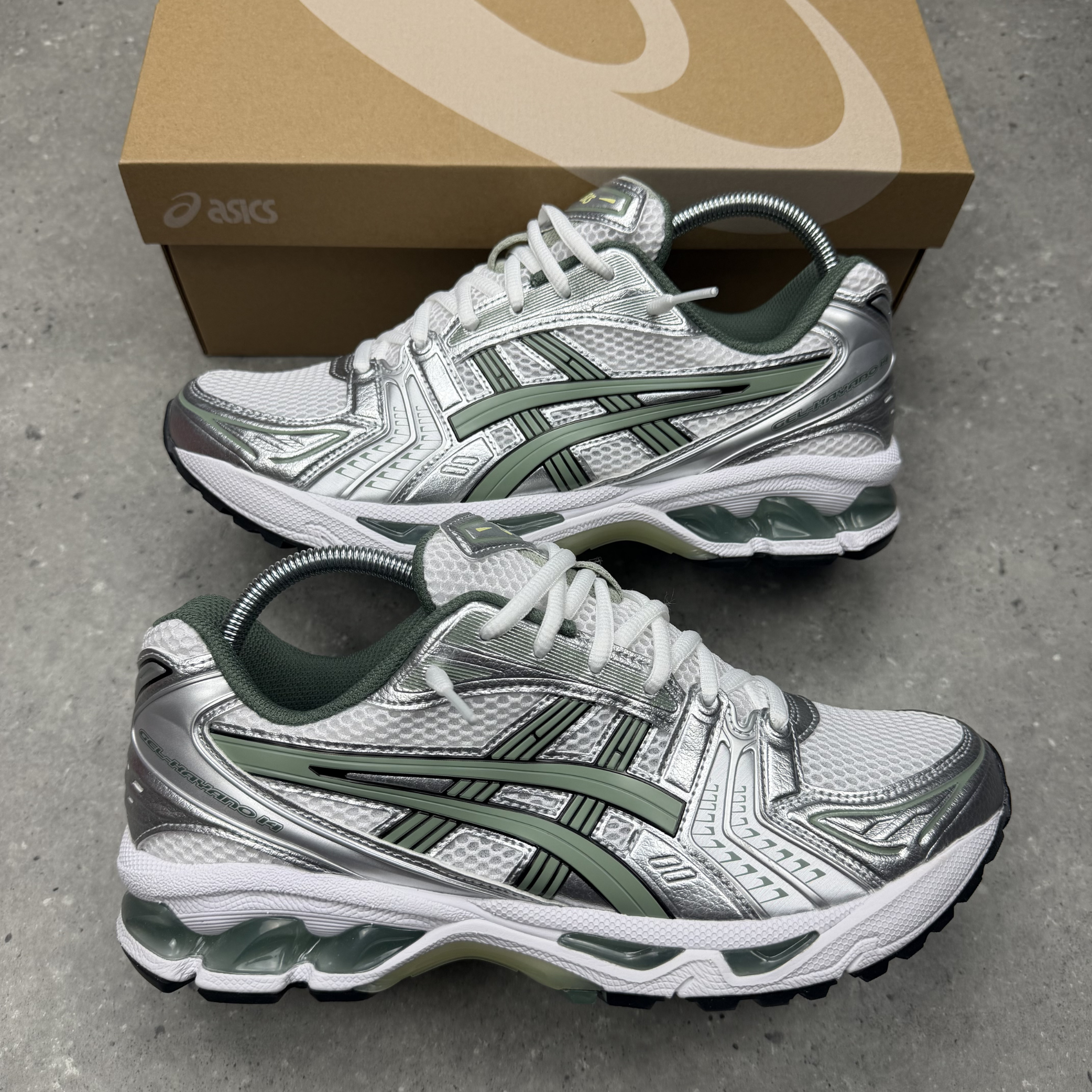 Asics Gel Kayano 14 White Slate Grey