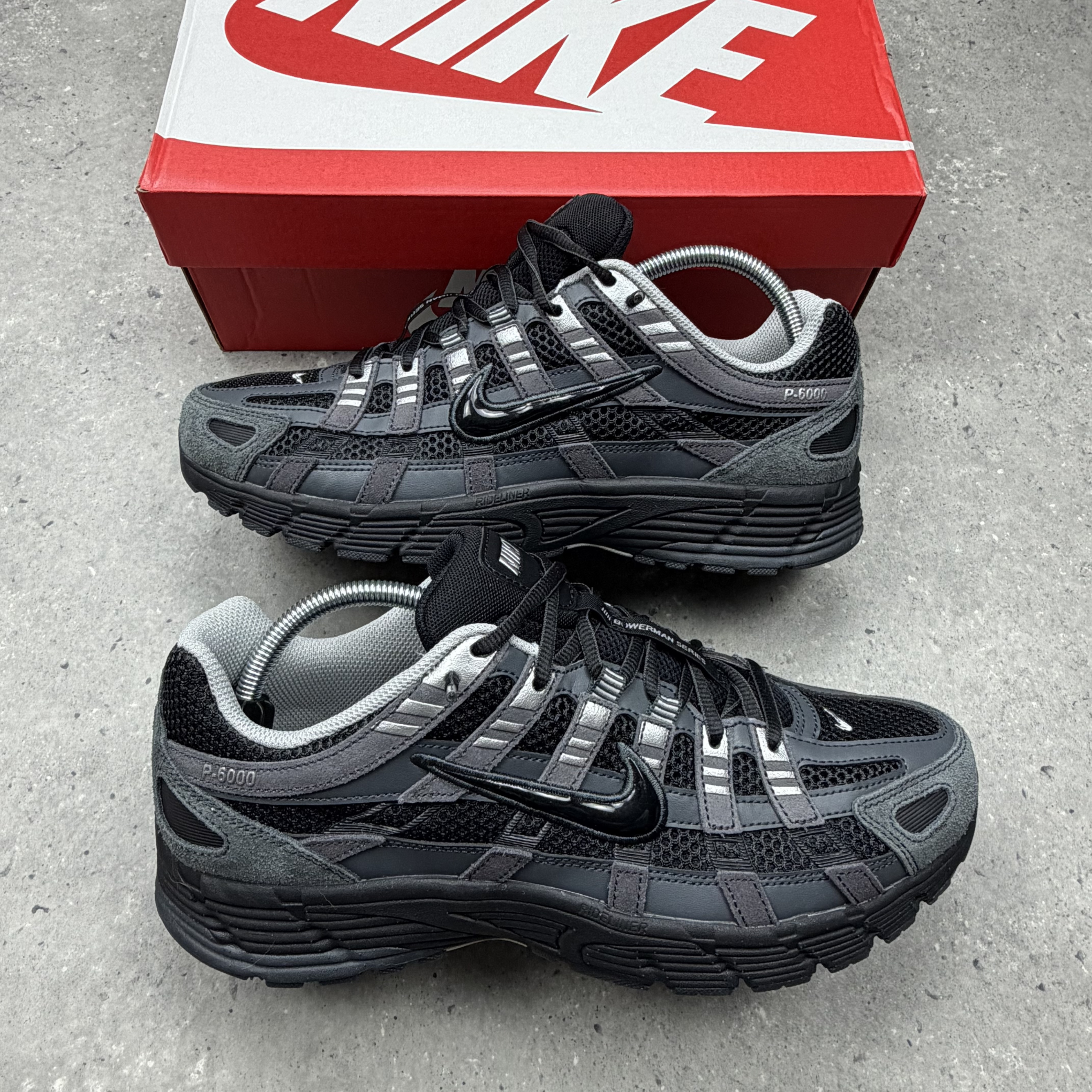 Nike P6000 Anthracite Black Chrome Metallic Silver