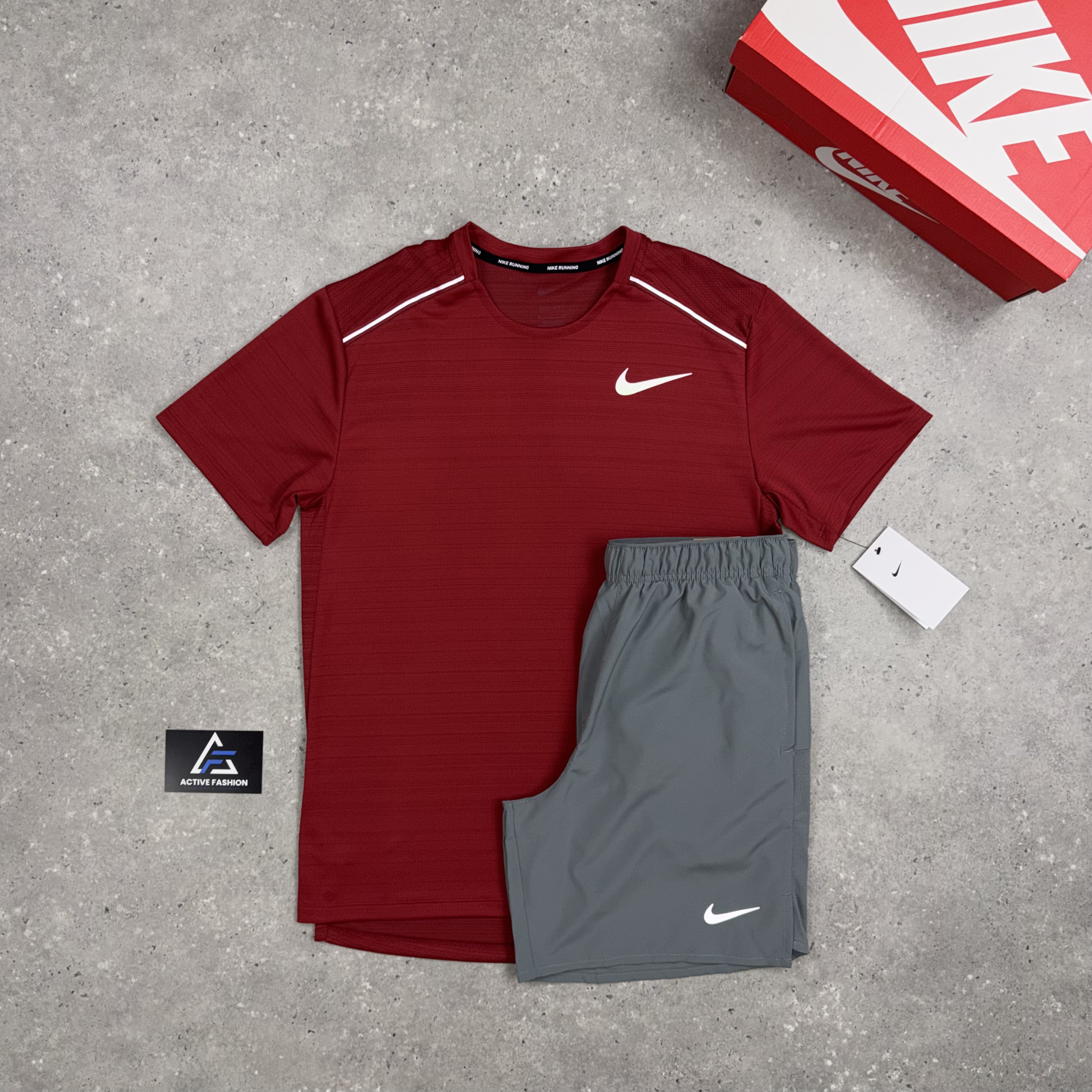 Nike Miler 1.0 T-Shirt Crimson
