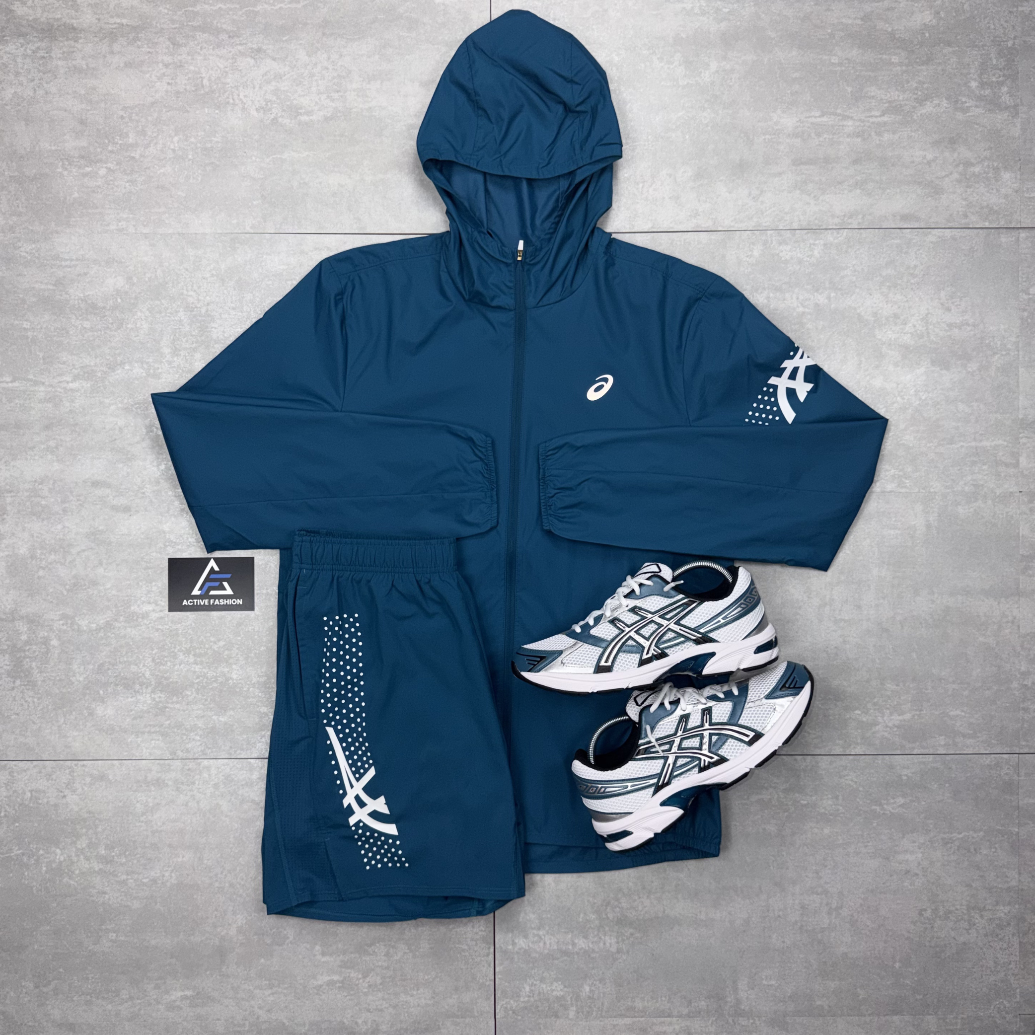 Asics Icon Windbreaker Jacket Dark Teal