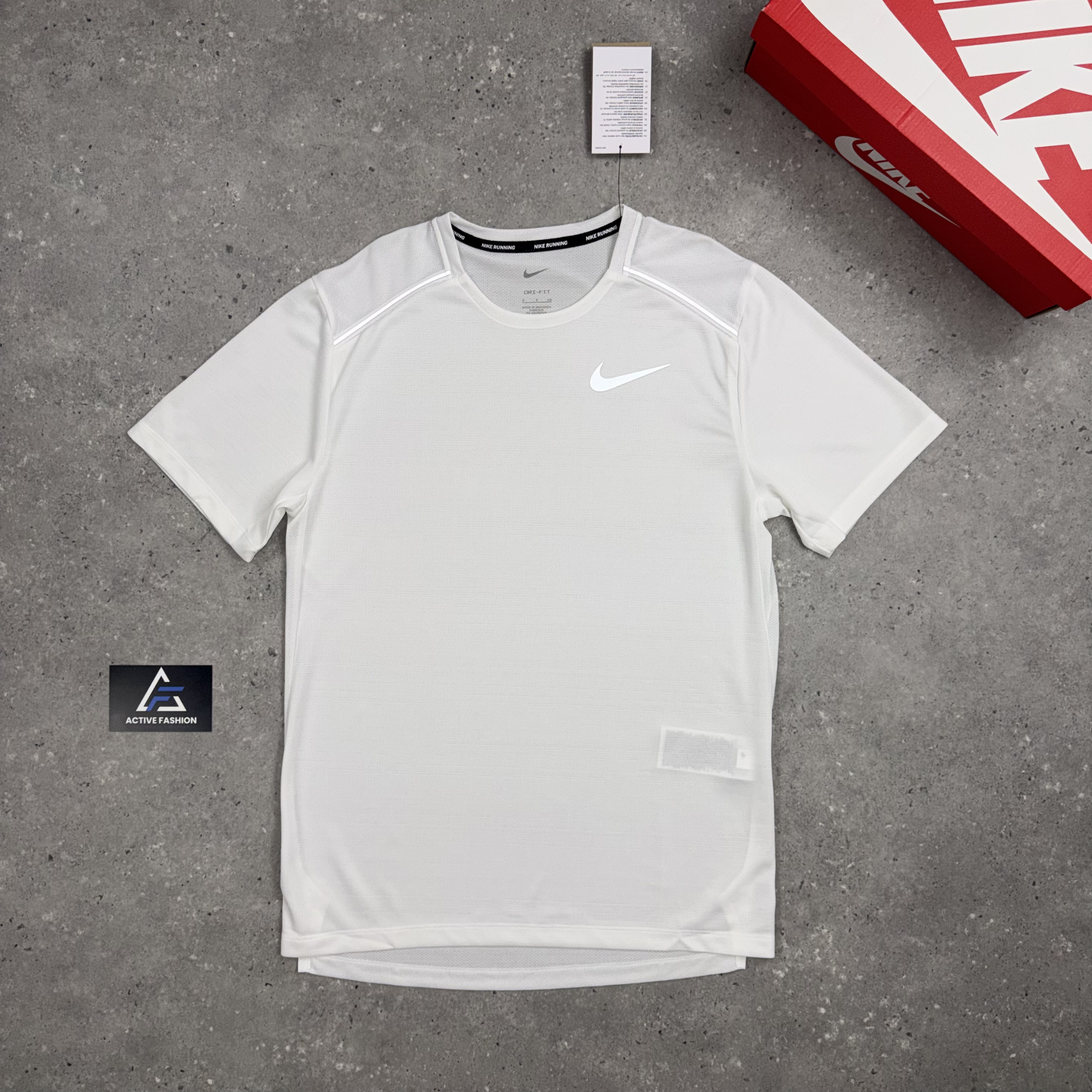 Nike Miler T-Shirt Ice White & Grey 5" Flex Stride Short Set