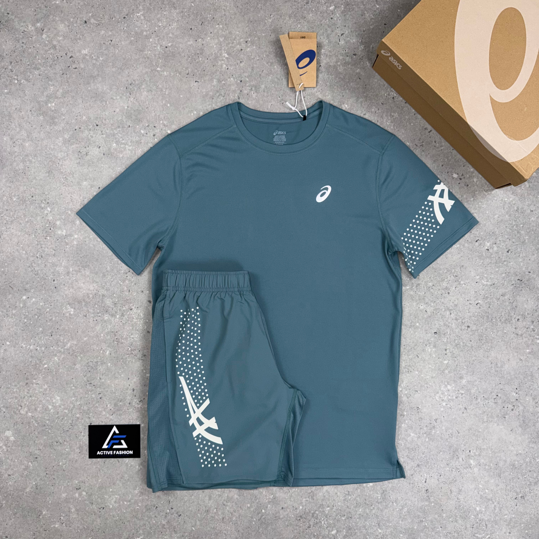 Asics Icon Shorts Foggy Teal