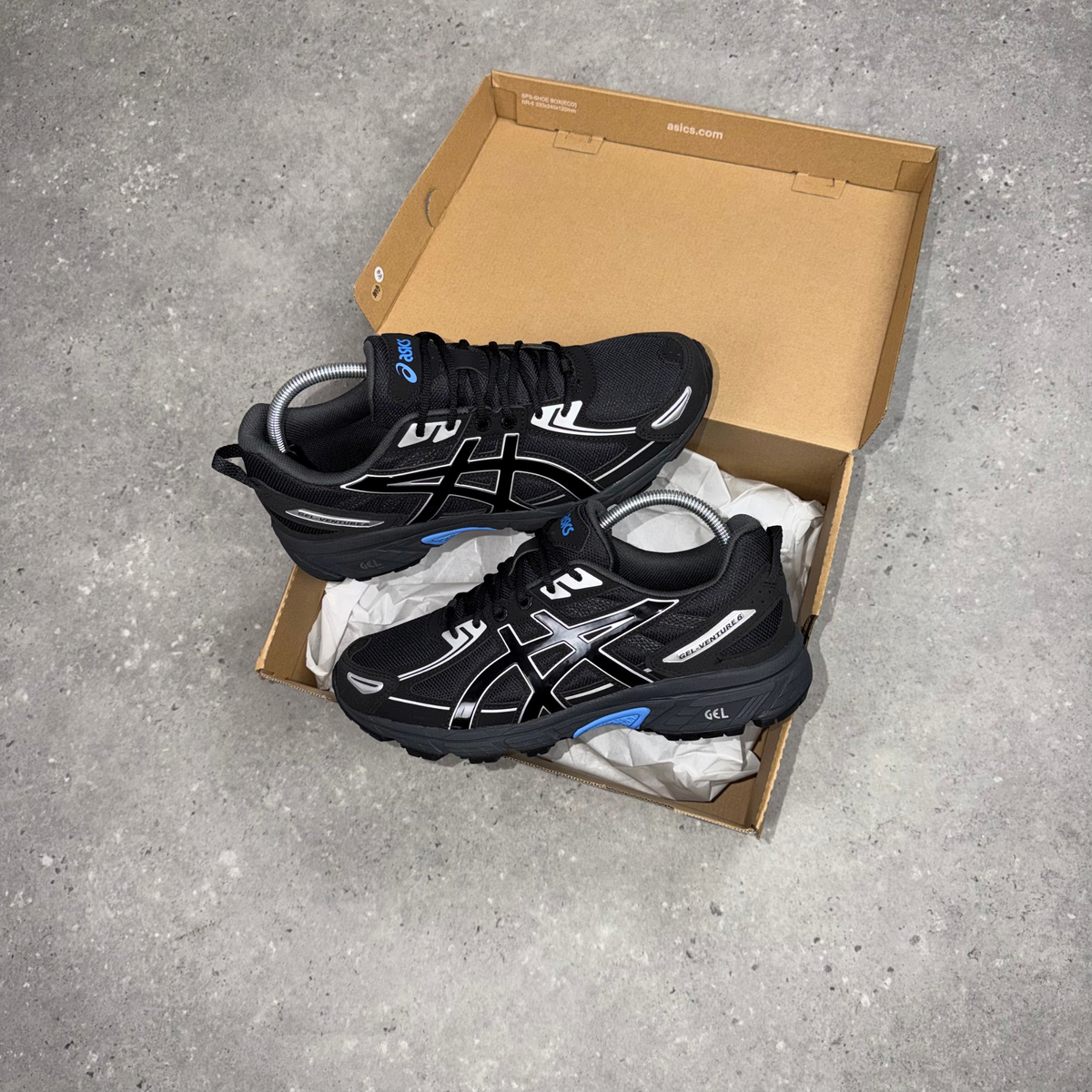 Asics Gel Venture 6 Black/Blue Coast