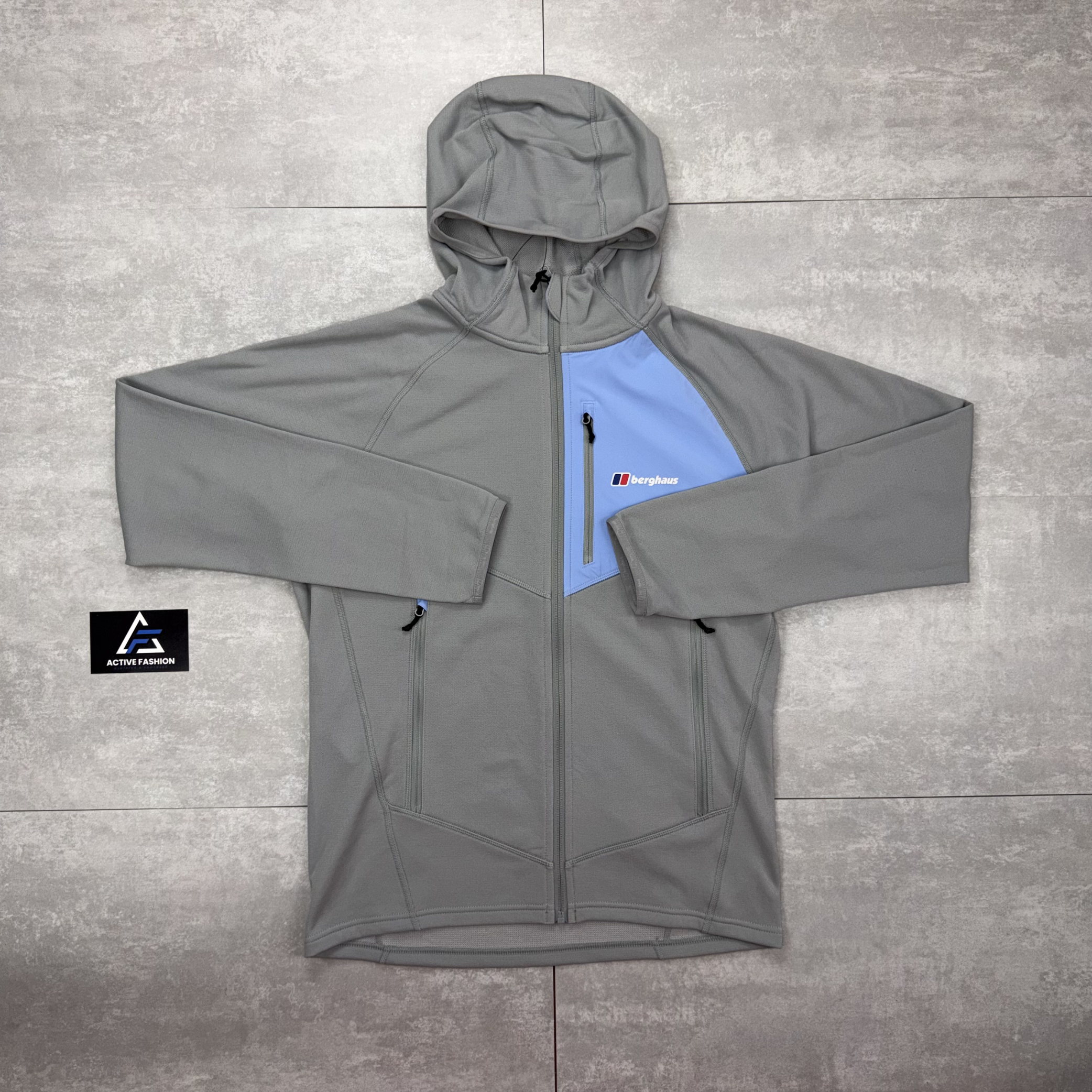 Berghaus Grey / Blue Pavey Windbreaker Jacket & Pavey Pants Set