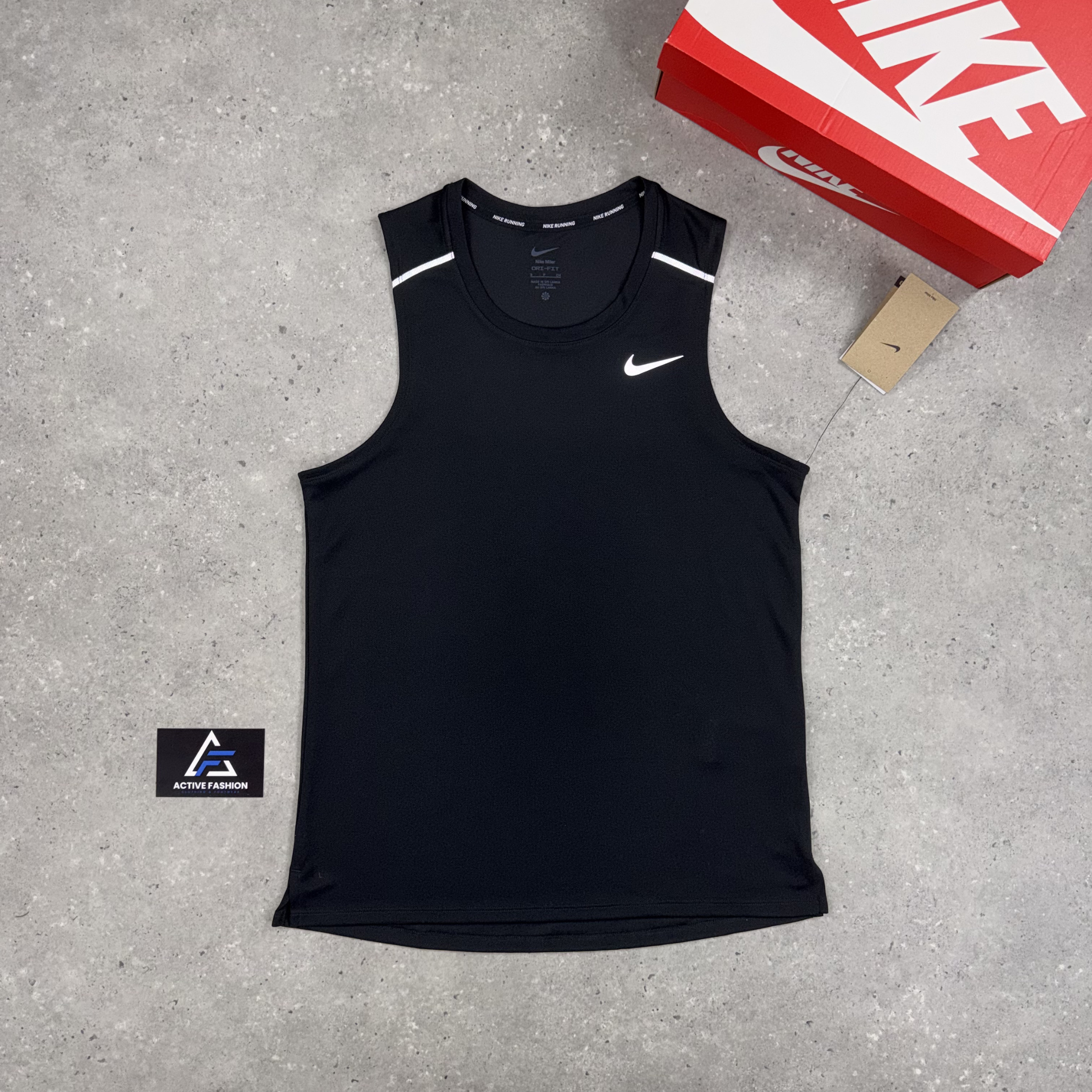 Nike Miler Vest 1.0 Black & Black 7" Flex Stride Short Set