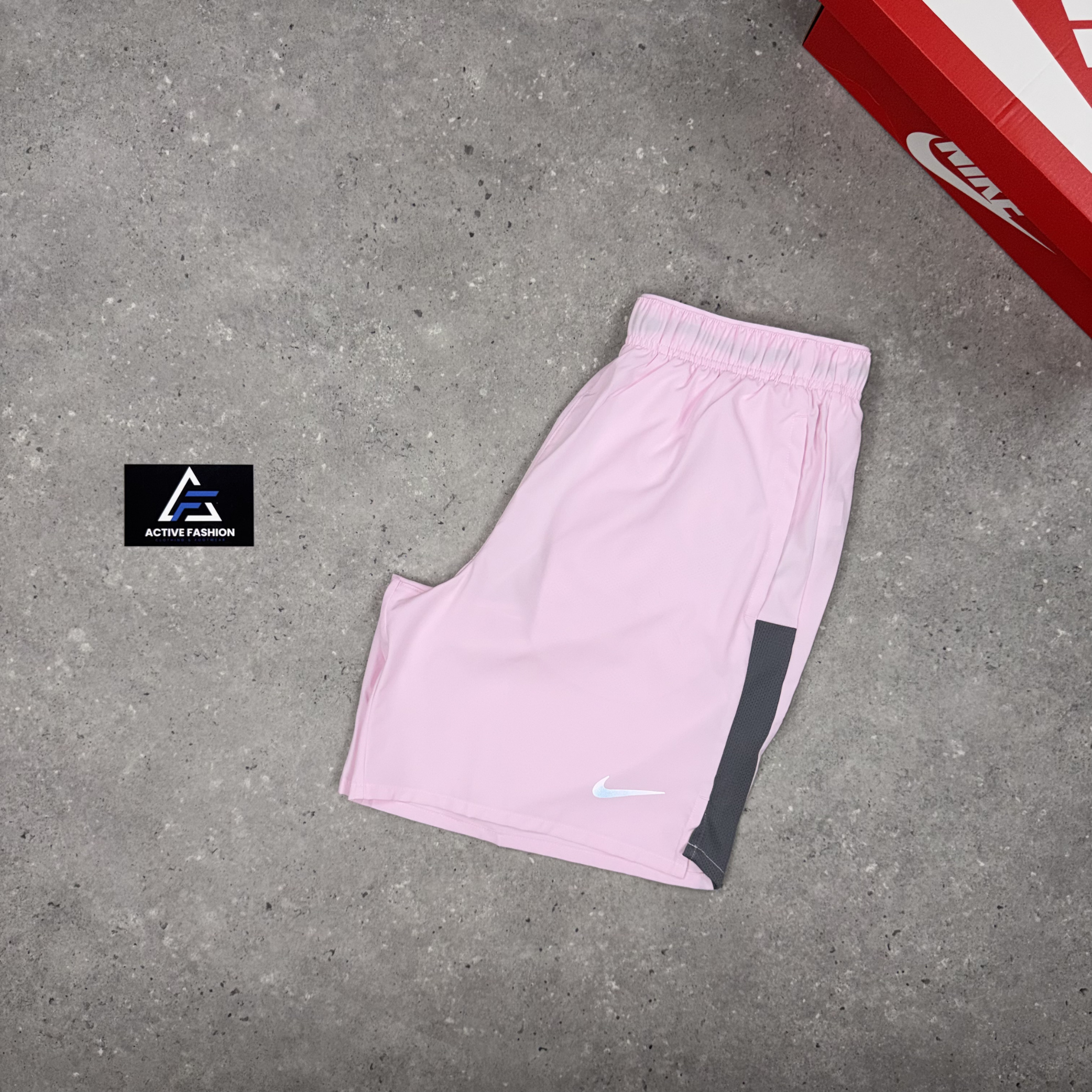 Nike Miler T-Shirt Pink Foam & Pink Foam 7” Challenger Short Set