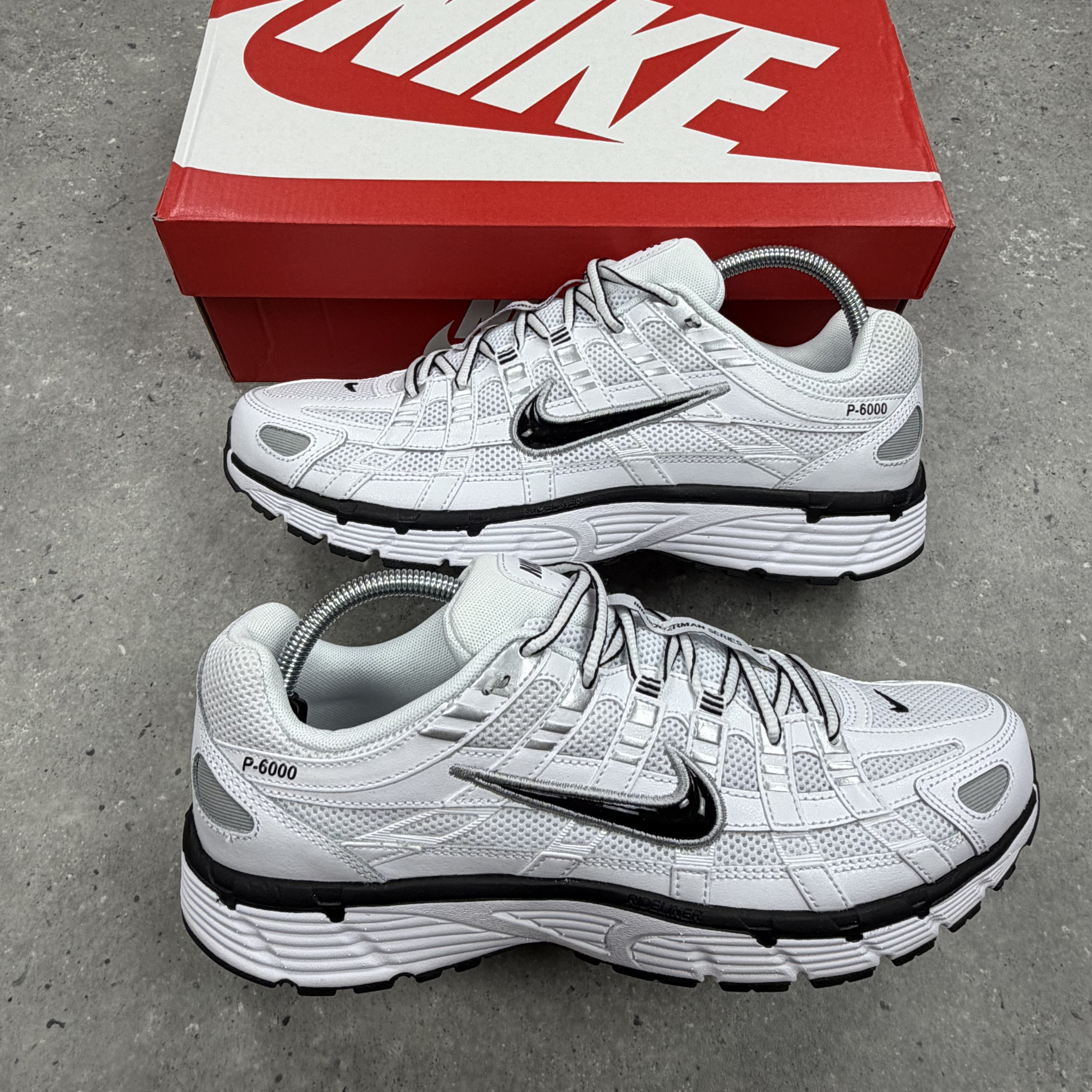 Nike P6000 White Metallic Silver