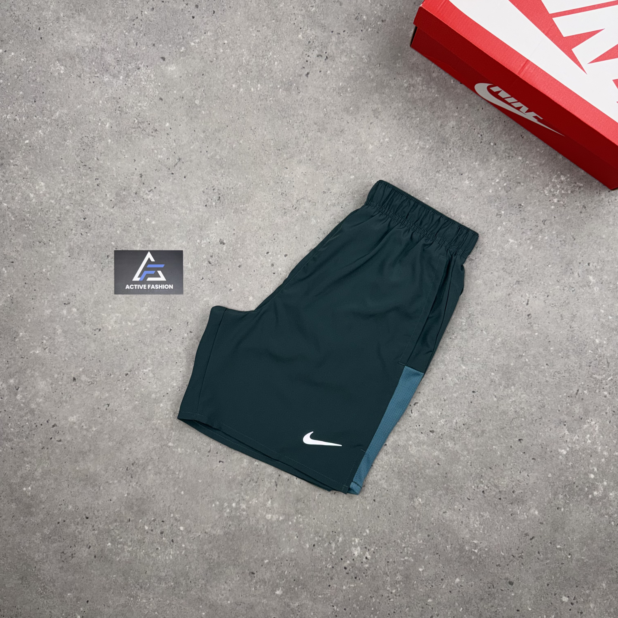 Nike UV Windrunner Jacket, Nike Miler T-Shirt, Nike 7" Challenger Shorts & Challenger Pants Set Mineral Teal