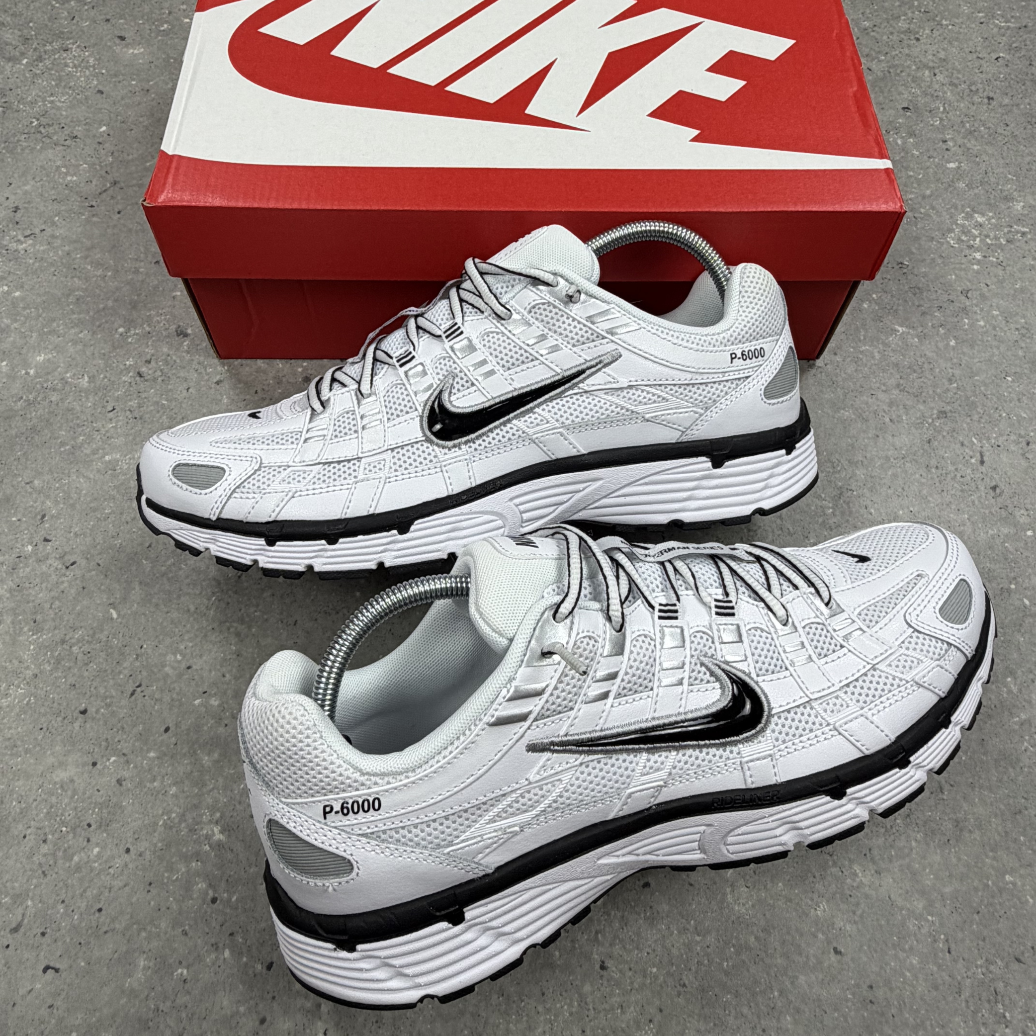 Nike P6000 White Metallic Silver