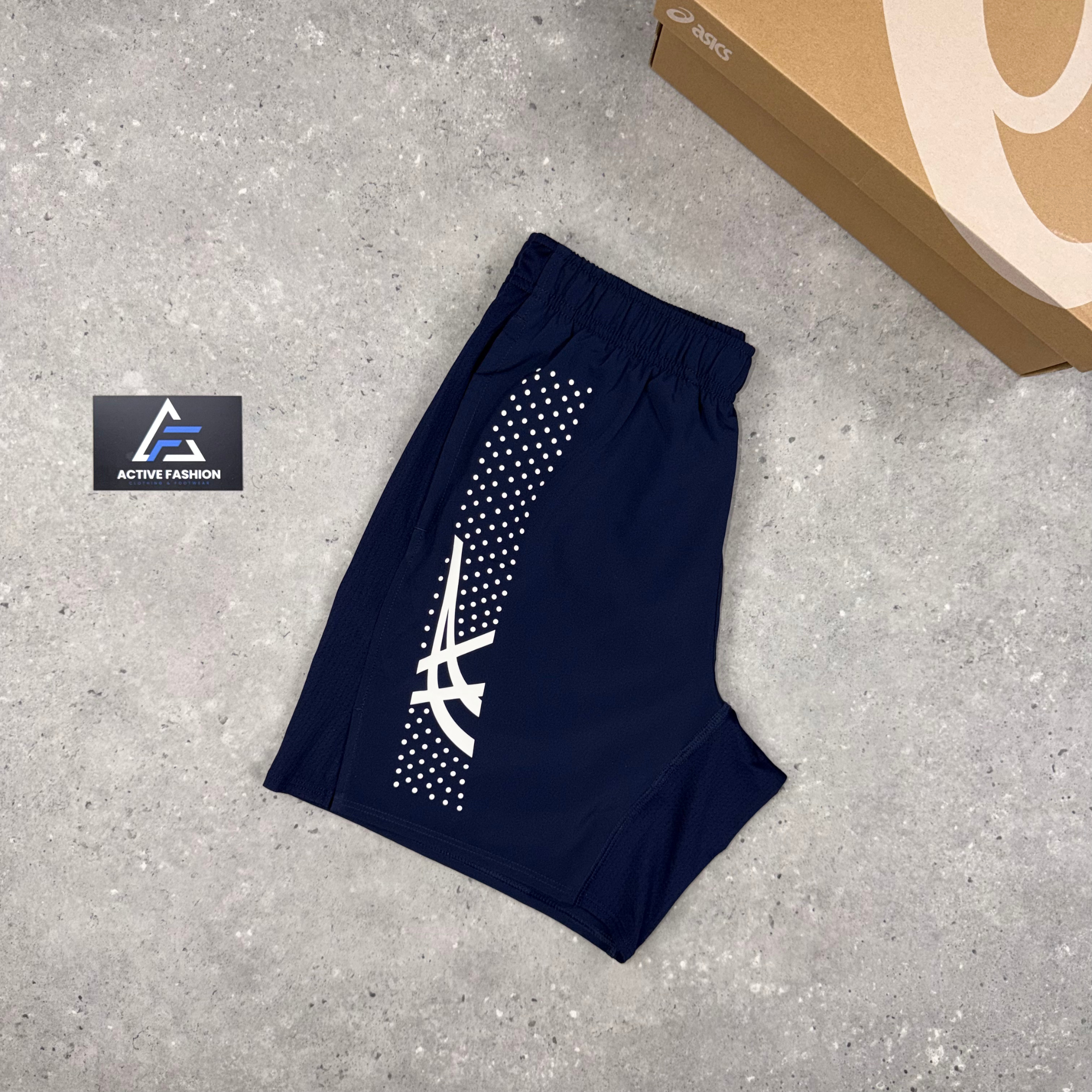 Asics Icon T-Shirt & Shorts Set Midnight Navy