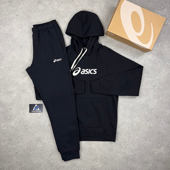 Asics Logo Hoodie &amp; Pants Set Black