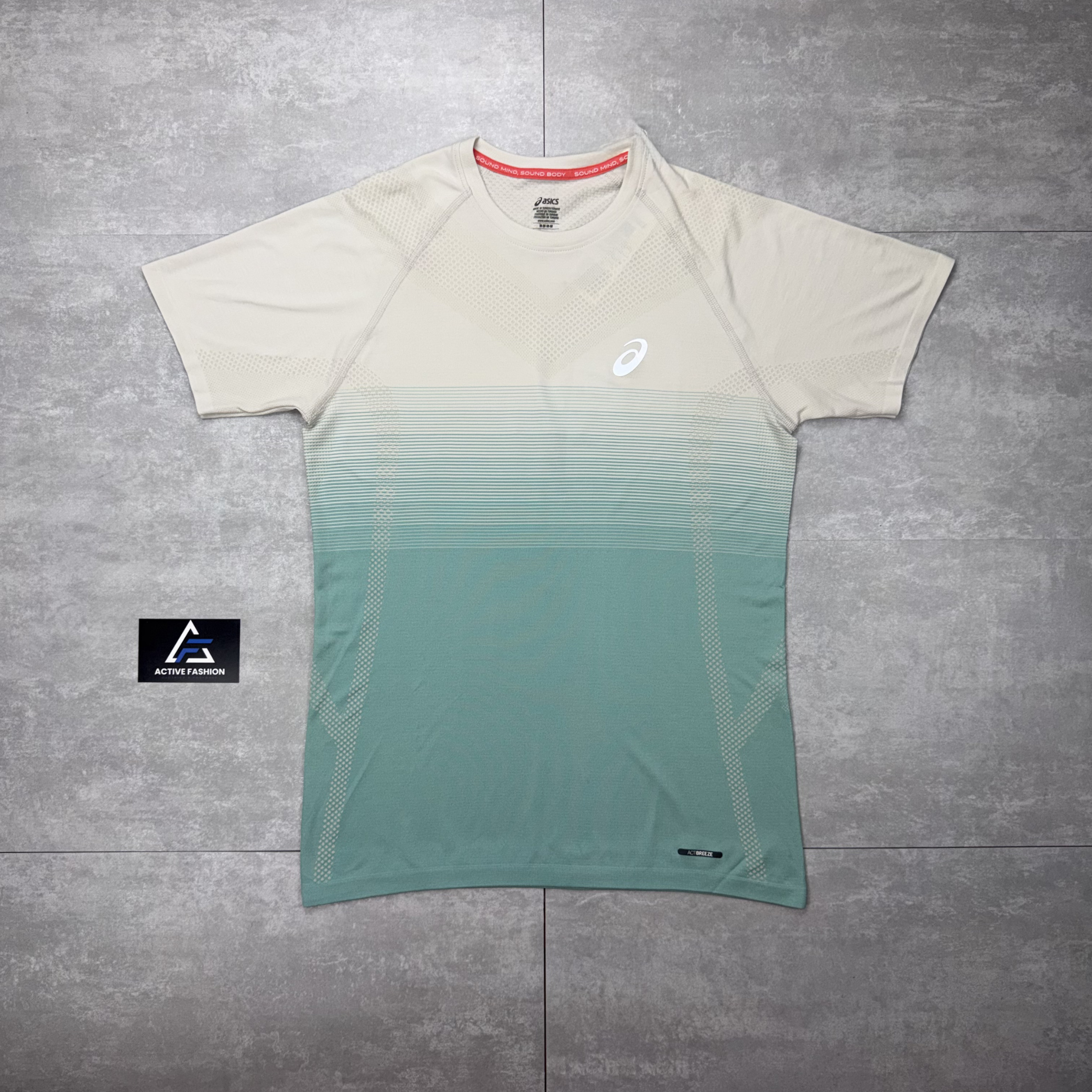 Asics Seamless T-Shirt - Birch/Oasis Green