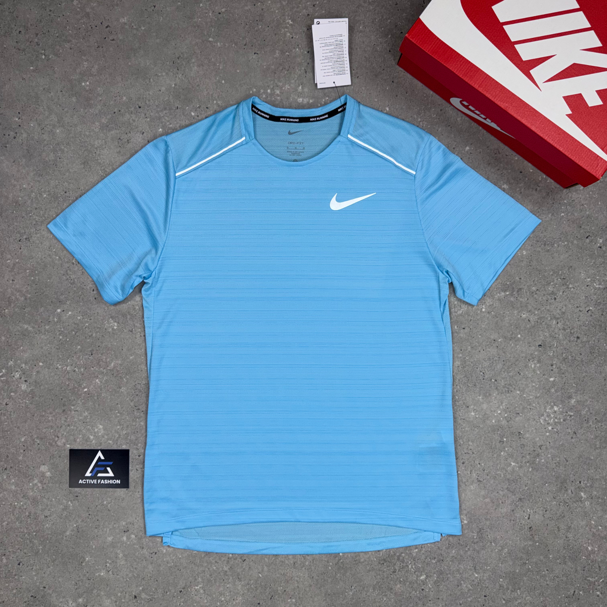 Nike Miler 1.0 T-Shirt - Aquarius Blue - Active Fashion
