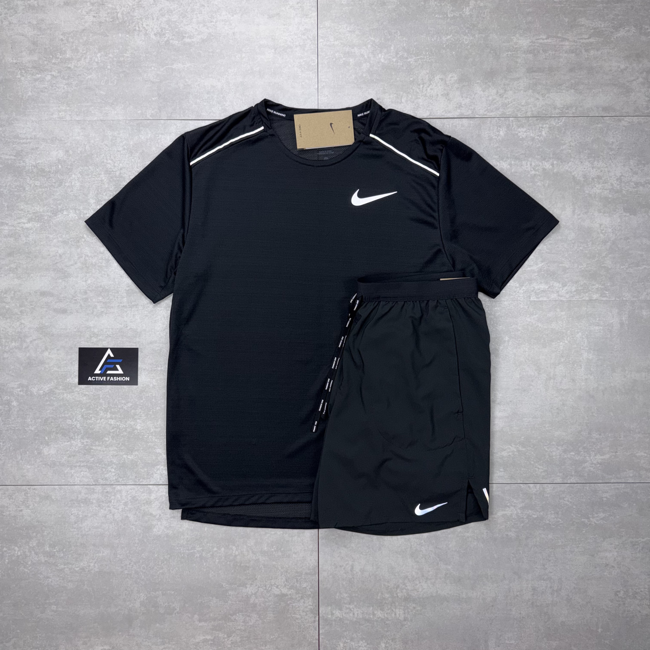 Nike Miler 1.0 T-Shirt & Flex Stride Shorts - Black