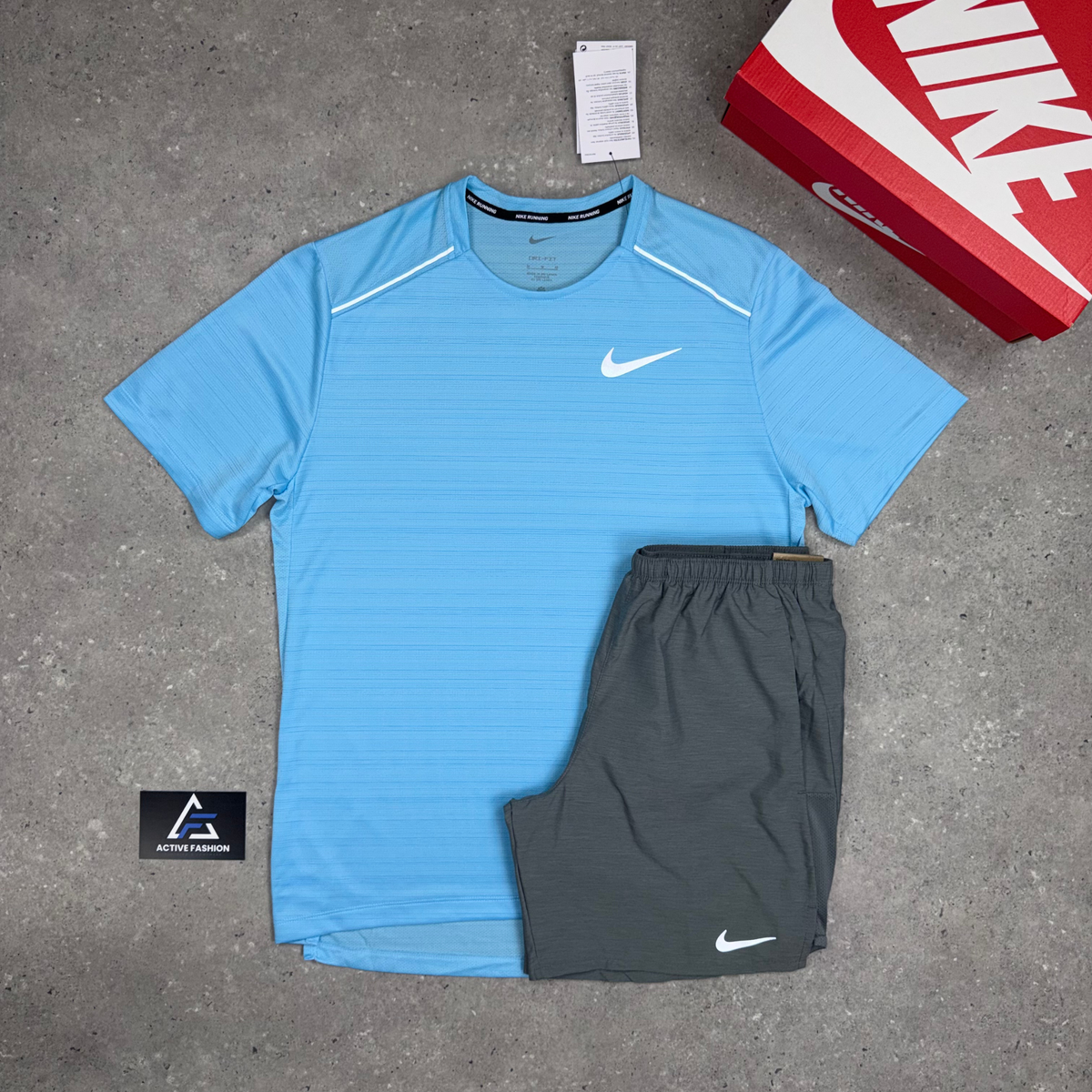 Nike Miler 1.0 T-Shirt - Aquarius Blue - Active Fashion