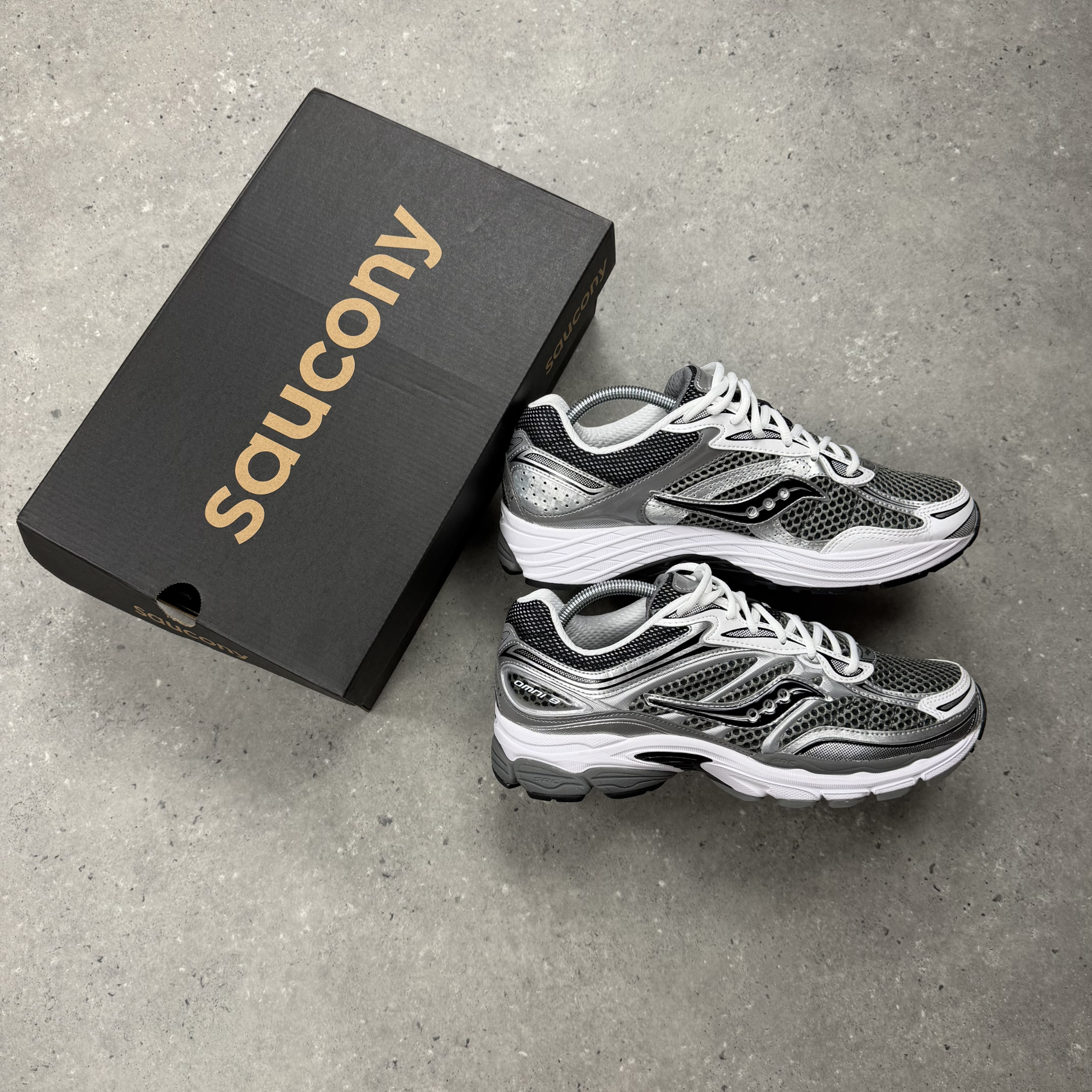 Saucony Progrid Omni 9 Grey/Silver Black
