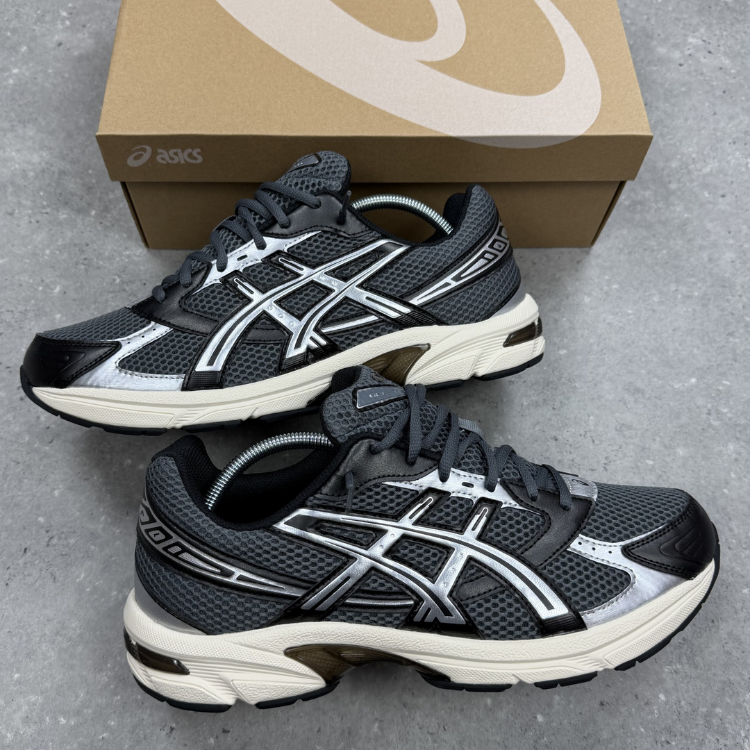 Asics Gel 1130 Steel Grey Black trainers, view 2