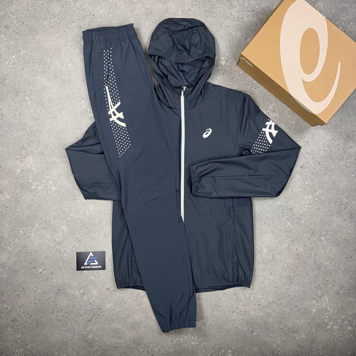 Asics Icon Carrier Grey jacket and pants set