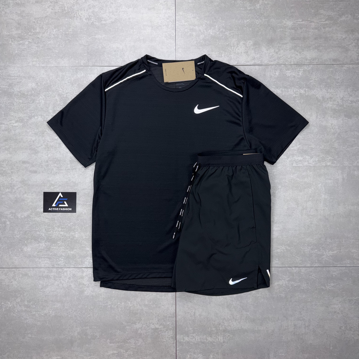 Nike Miler 1.0 Black t-shirt, view 2