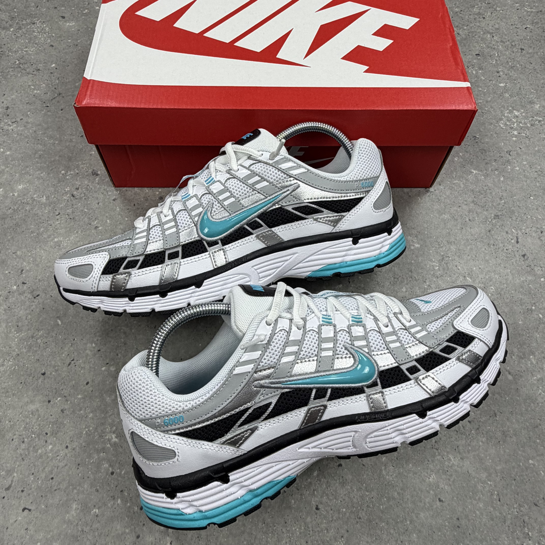 Nike P6000 Metallic Silver Dusty Cactus trainers, view 2