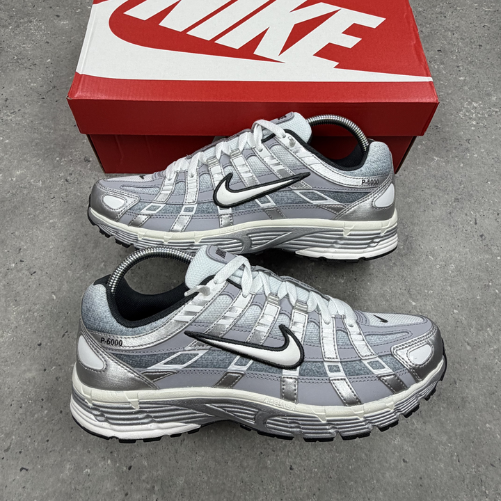 Nike P6000 Metallic Silver Wolf Grey trainers